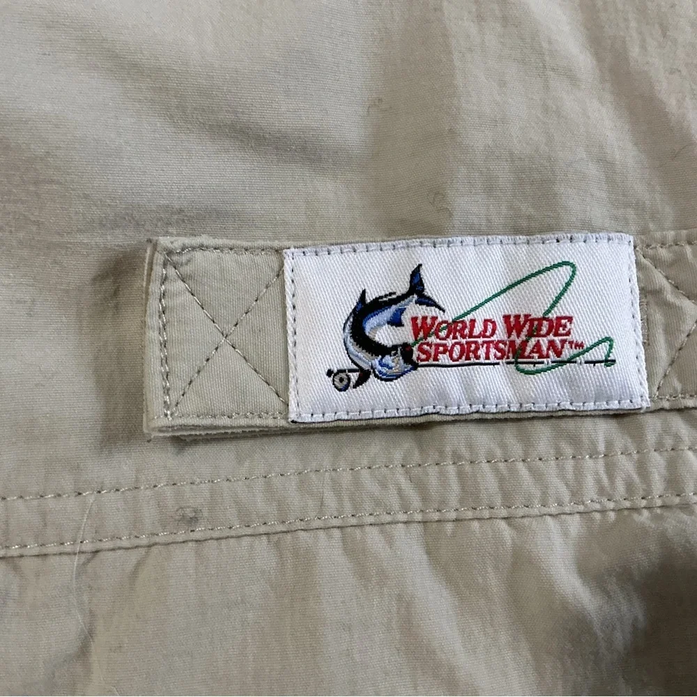 Worldwide Sportsman Khaki Fishing shirt XL